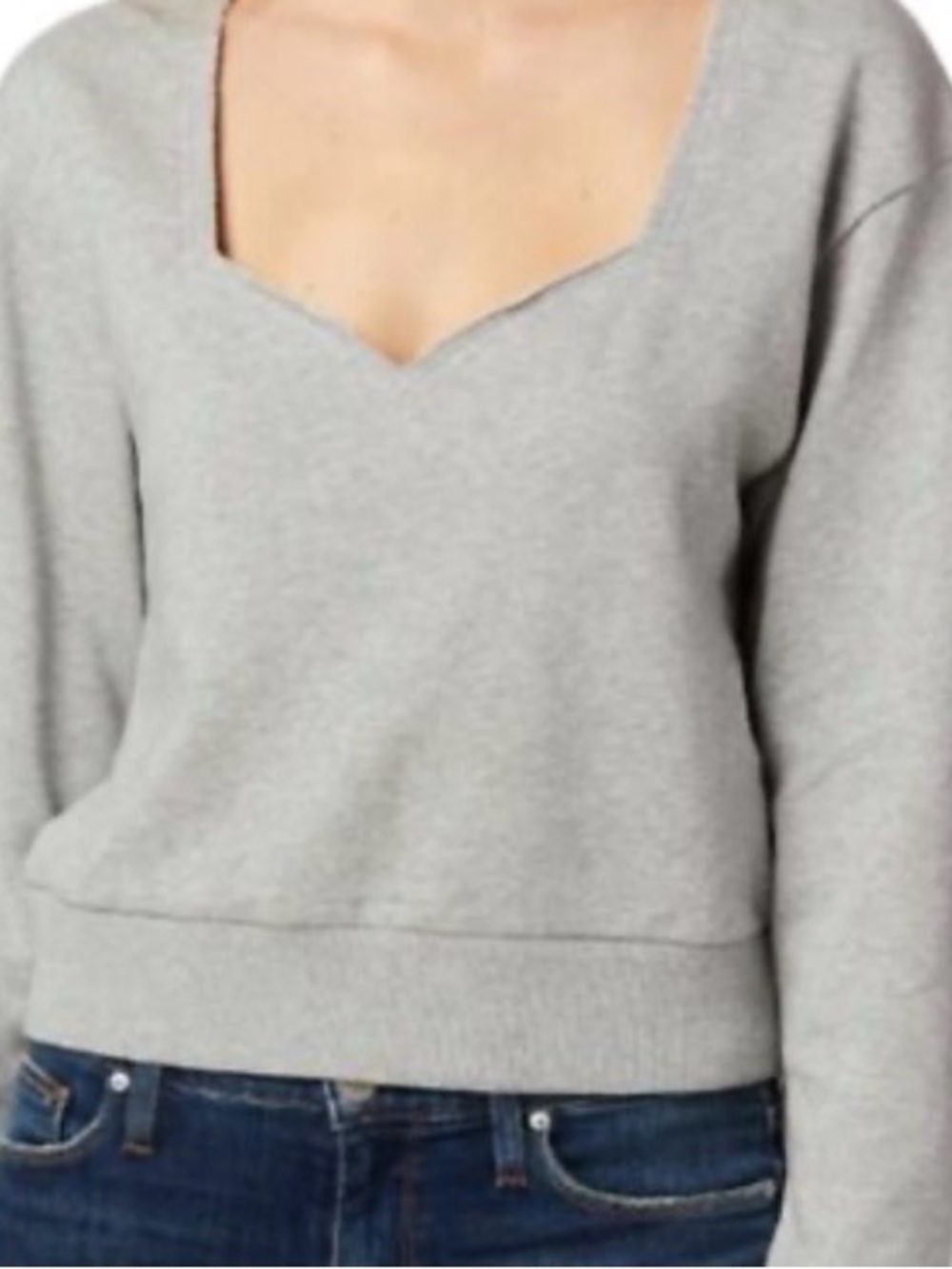 Hudson Los Angeles Sweetheart Pullover  - Heather Gray